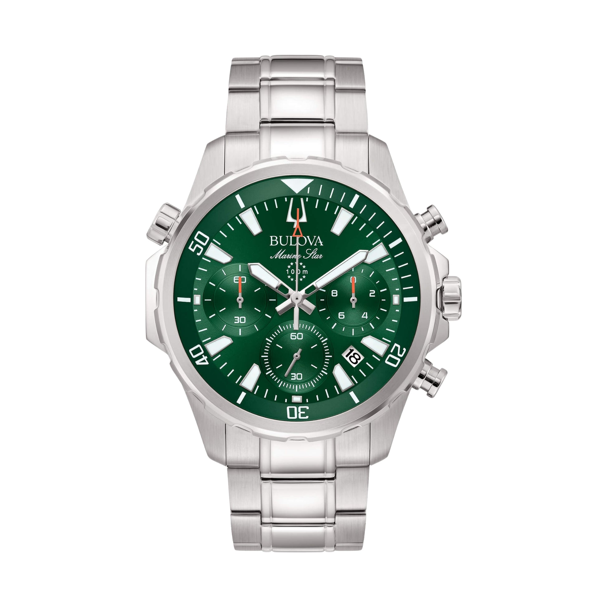 Bulova W-BUL-1 96B396 Bulova Marine Star Crono green front