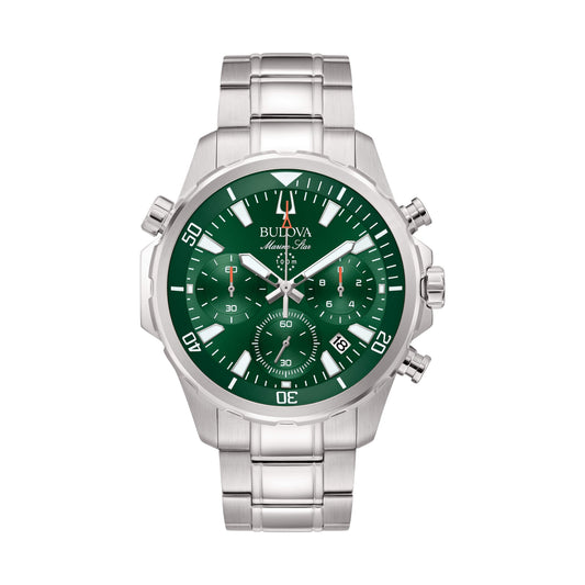 Bulova W-BUL-1 96B396 Bulova Marine Star Crono green front