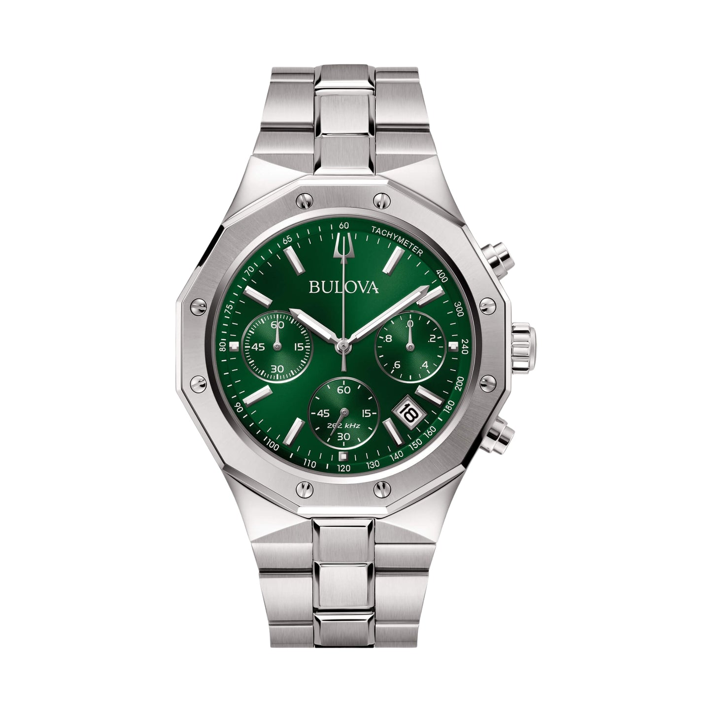 Bulova Octagon Chrono green 96B409 front