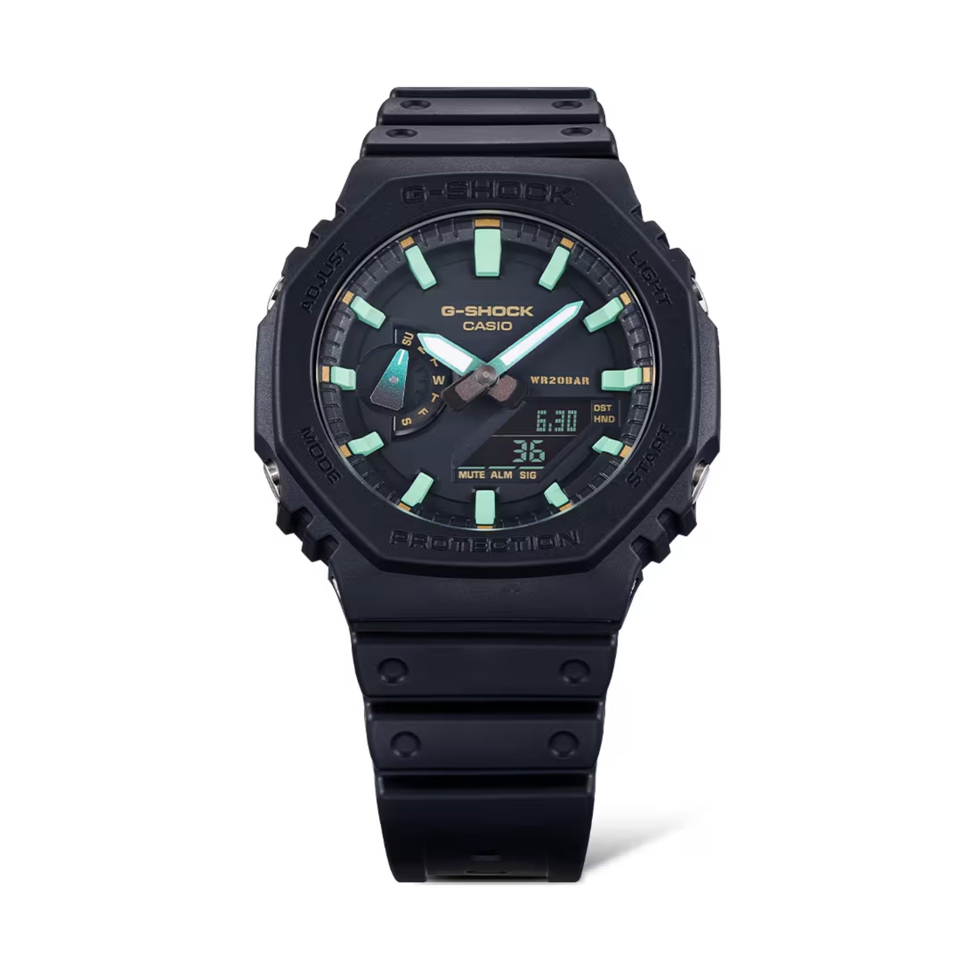 Casio G-SHOCK blackgreen GA-2100RC-1AER 3