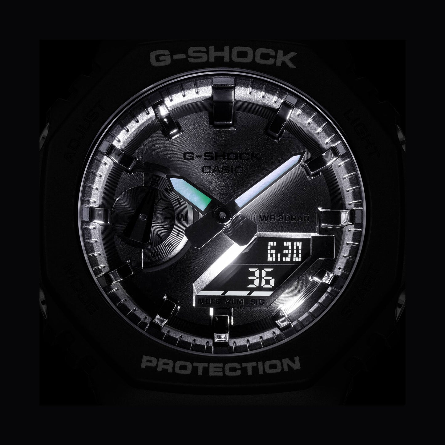 Casio W-CAS-7 GA-2100SB-1AER Casio G-SHOCK black and grey 2