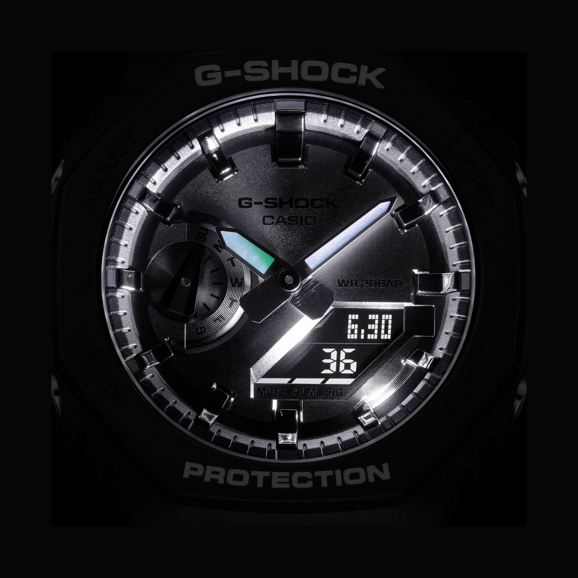 Casio W-CAS-7 GA-2100SB-1AER Casio G-SHOCK black and grey 2