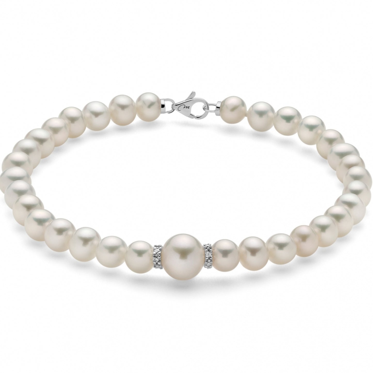 Miluna Bracciale con Perle e Diamanti PBR3073V