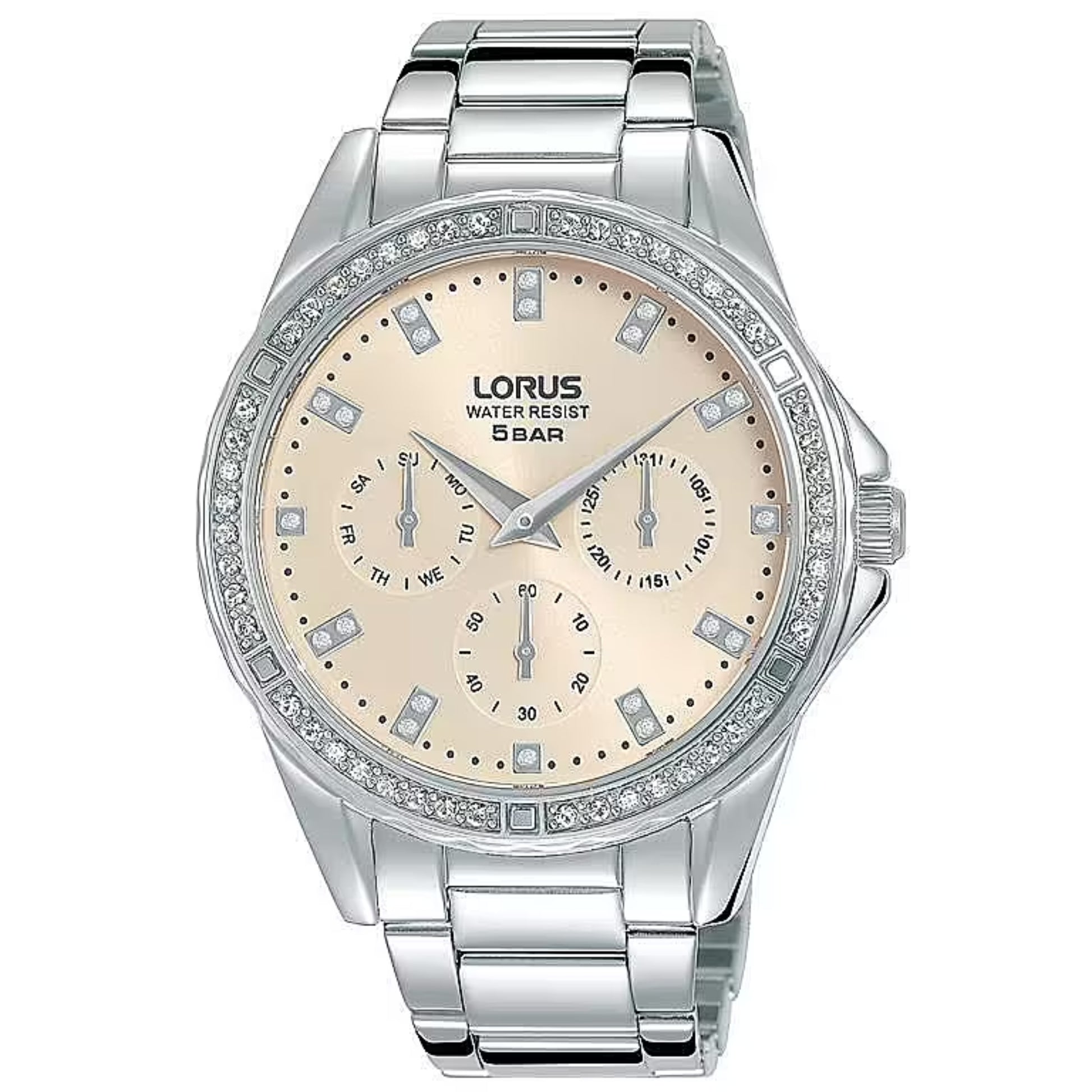 LORUS W-LOR-4 RP641DX9 chronograph stones white 2